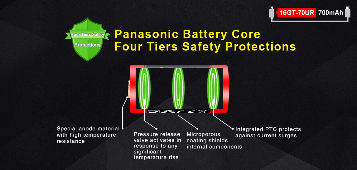  ΜΠΑΤΑΡΙΑ KLARUS 16GT-70UR 700mAh